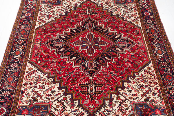 9' 4" x 6' 7" Excellent Hand-Knotted Vintage Tribal Rug - Yasi & Fara 