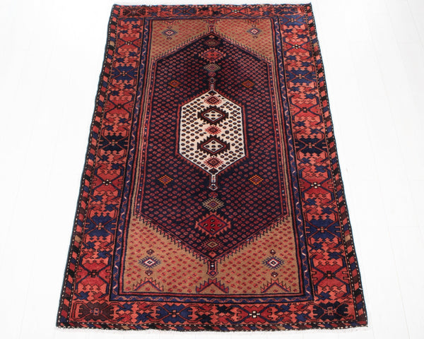 6' 7" x 4' 1" Excellent Hand-Knotted Vintage Collectible Soft Tribal Rug - Yasi & Fara 
