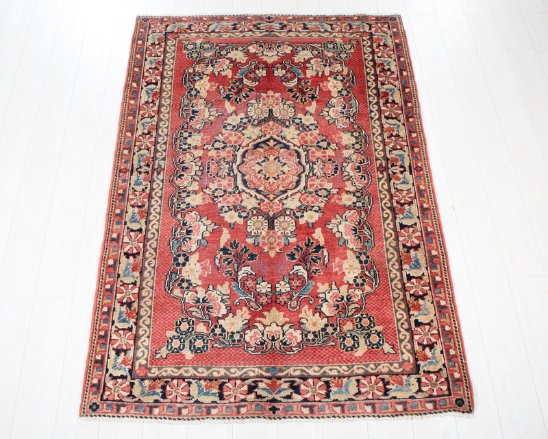 6' 5" x 4' 4" Excellent Hand-Knotted Antique Tribal Rug - Yasi & Fara 