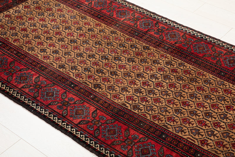 6' 6" x 3' 6" Excellent Hand-Knotted Collectible Fine Baluch Vintage Tribal Rug - Yasi & Fara 