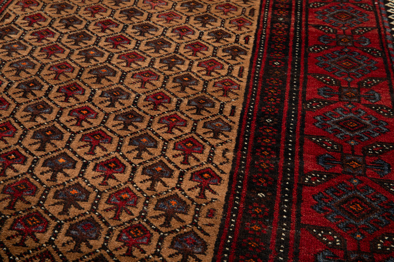 6' 6" x 3' 6" Excellent Hand-Knotted Collectible Fine Baluch Vintage Tribal Rug - Yasi & Fara 