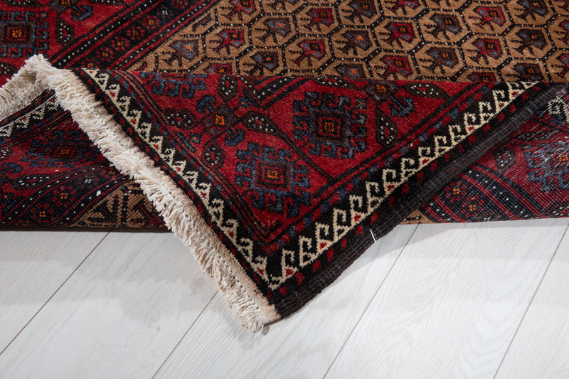 6' 6" x 3' 6" Excellent Hand-Knotted Collectible Fine Baluch Vintage Tribal Rug - Yasi & Fara 