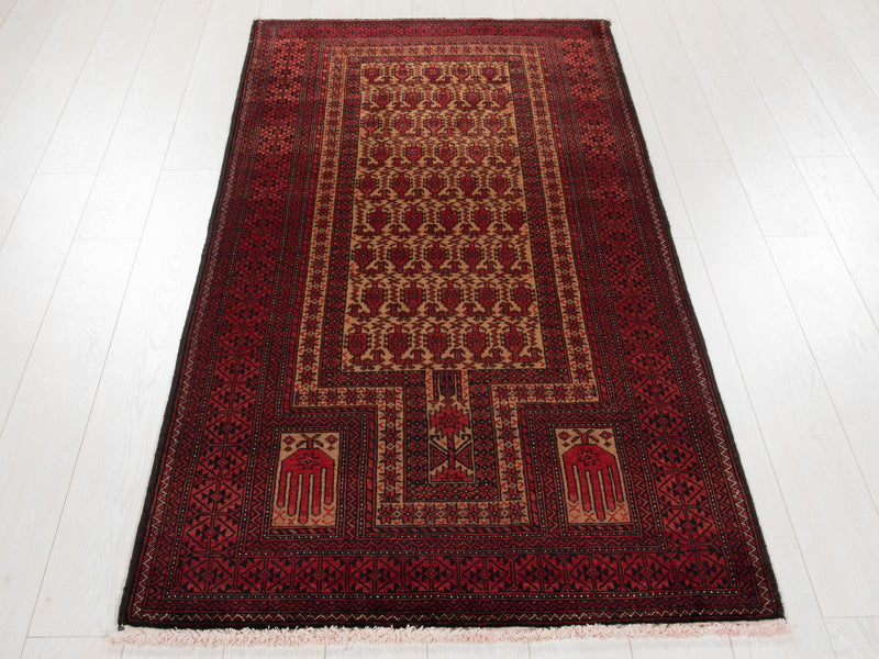 6' 4" x 3' 2" Excellent Hand-Knotted Vintage Tribal Rug - Yasi & Fara 