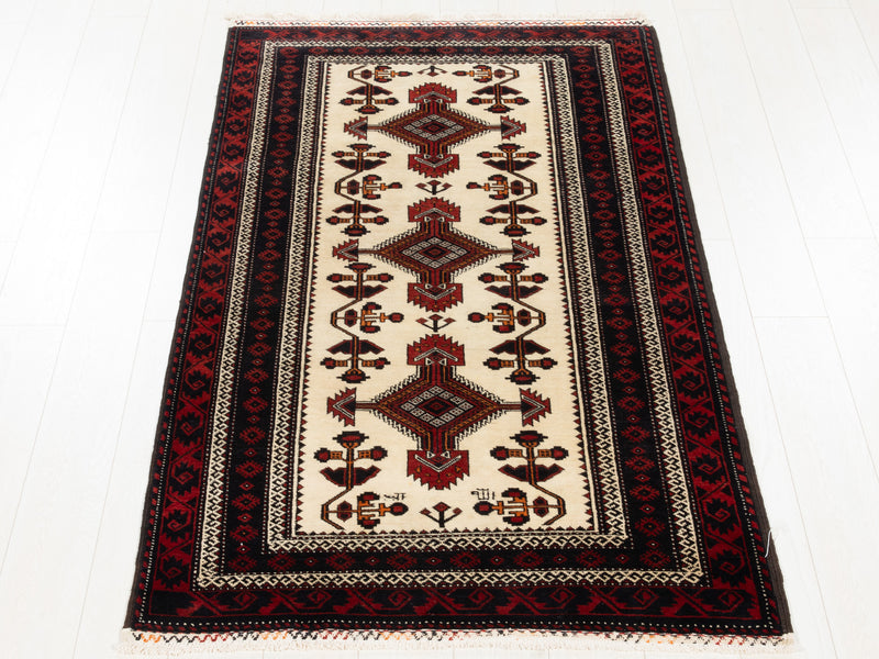 6' 3" x 3' 5" Excellent Hand-Knotted Collectible Vintage Fine Tribal Rug - Yasi & Fara 