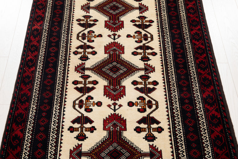 6' 3" x 3' 5" Excellent Hand-Knotted Collectible Vintage Fine Tribal Rug - Yasi & Fara 