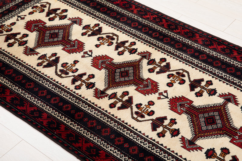 6' 3" x 3' 5" Excellent Hand-Knotted Collectible Vintage Fine Tribal Rug - Yasi & Fara 