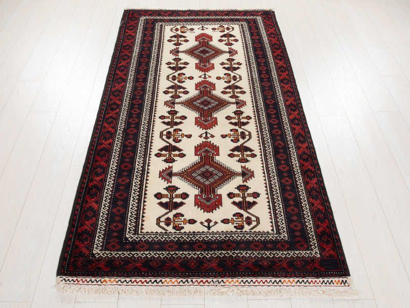 6' 3" x 3' 5" Excellent Hand-Knotted Collectible Vintage Fine Tribal Rug - Yasi & Fara 