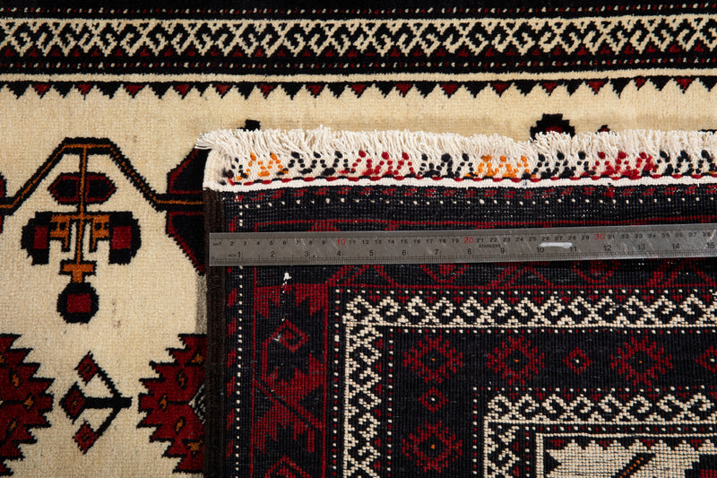6' 3" x 3' 5" Excellent Hand-Knotted Collectible Vintage Fine Tribal Rug - Yasi & Fara 