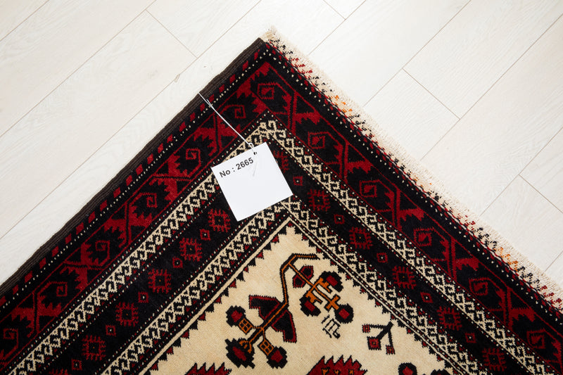 6' 3" x 3' 5" Excellent Hand-Knotted Collectible Vintage Fine Tribal Rug - Yasi & Fara 