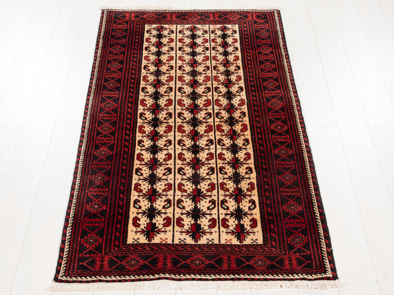 6' 5" x 3' 5" Excellent Hand-Knotted Vintage Tribal Rug - Yasi & Fara 