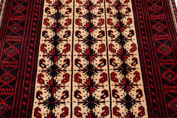 6' 5" x 3' 5" Excellent Hand-Knotted Vintage Tribal Rug - Yasi & Fara 