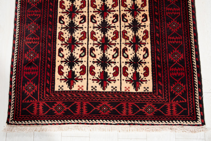 6' 5" x 3' 5" Excellent Hand-Knotted Vintage Tribal Rug - Yasi & Fara 