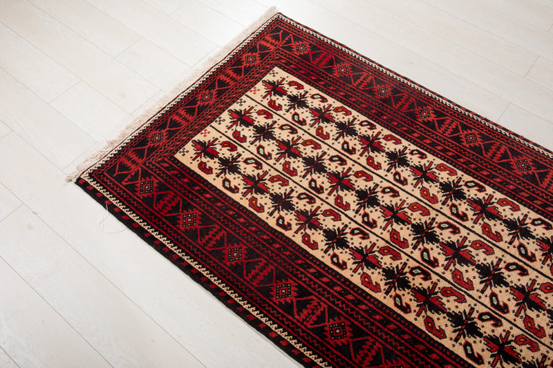 6' 5" x 3' 5" Excellent Hand-Knotted Vintage Tribal Rug - Yasi & Fara 
