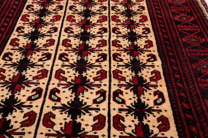 6' 5" x 3' 5" Excellent Hand-Knotted Vintage Tribal Rug - Yasi & Fara 