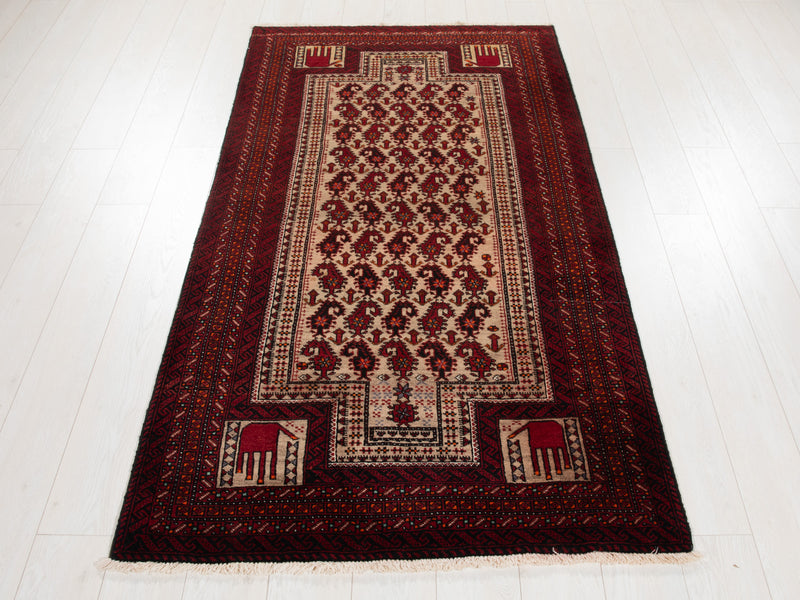 6' 6" x 3' 5" Excellent Hand-Knotted Collectible Fine Vintage Tribal Rug - Yasi & Fara 