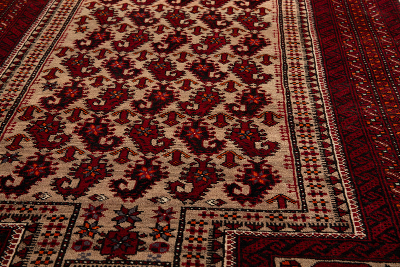 6' 6" x 3' 5" Excellent Hand-Knotted Collectible Fine Vintage Tribal Rug - Yasi & Fara 