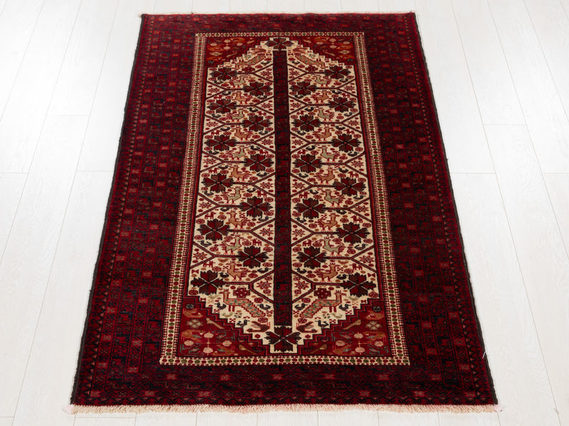 6' x 3' 5" Excellent Hand-Knotted Collectible Vintage Fine Tribal Rug - Yasi & Fara 