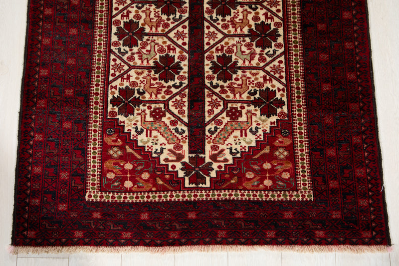 6' x 3' 5" Excellent Hand-Knotted Collectible Vintage Fine Tribal Rug - Yasi & Fara 