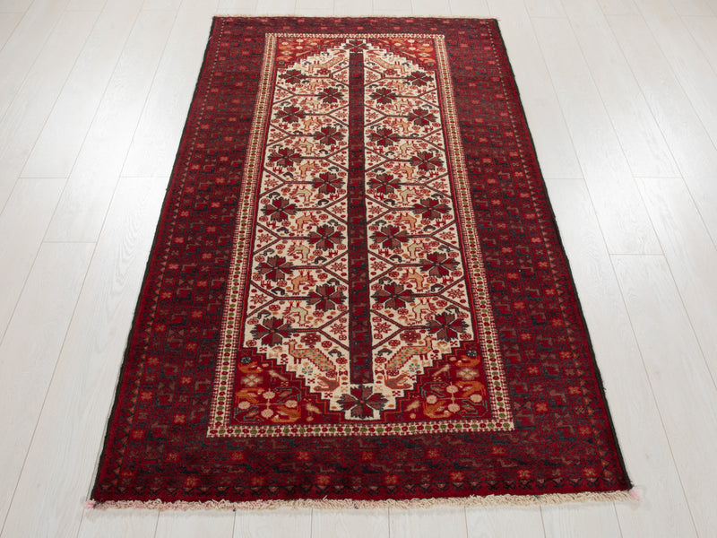 6' x 3' 5" Excellent Hand-Knotted Collectible Vintage Fine Tribal Rug - Yasi & Fara 