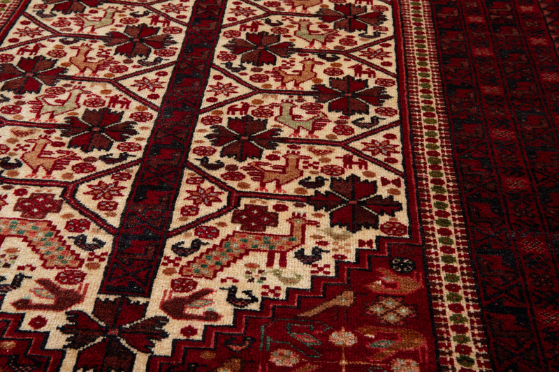 6' x 3' 5" Excellent Hand-Knotted Collectible Vintage Fine Tribal Rug - Yasi & Fara 