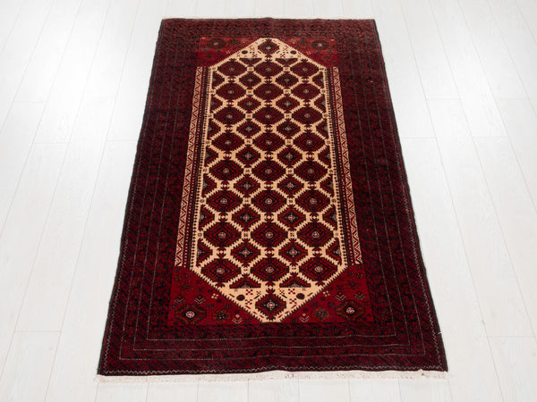 6' 6" x 3' 4" Excellent Hand-Knotted Vintage Tribal Rug - Yasi & Fara 