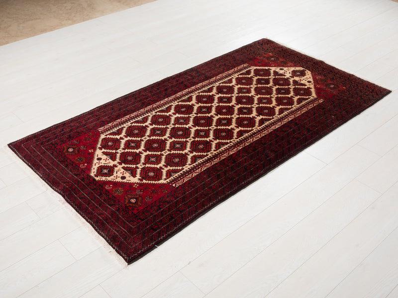 6' 6" x 3' 4" Excellent Hand-Knotted Vintage Tribal Rug - Yasi & Fara 