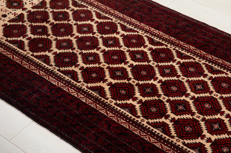6' 6" x 3' 4" Excellent Hand-Knotted Vintage Tribal Rug - Yasi & Fara 