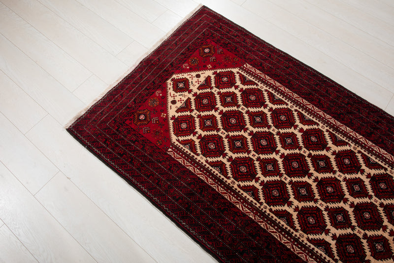 6' 6" x 3' 4" Excellent Hand-Knotted Vintage Tribal Rug - Yasi & Fara 