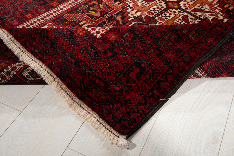6' 4" x 3' 5" Excellent Hand-Knotted Vintage Collectible Fine Tribal Rug - Yasi & Fara 