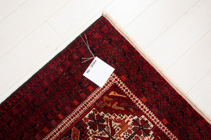 6' 4" x 3' 5" Excellent Hand-Knotted Vintage Collectible Fine Tribal Rug - Yasi & Fara 