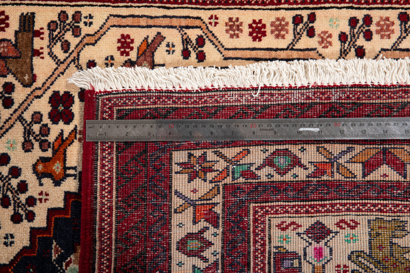 6' 8" x 3' 7" Excellent Hand-Knotted Vintage Collectible Fine Tribal Rug - Yasi & Fara 