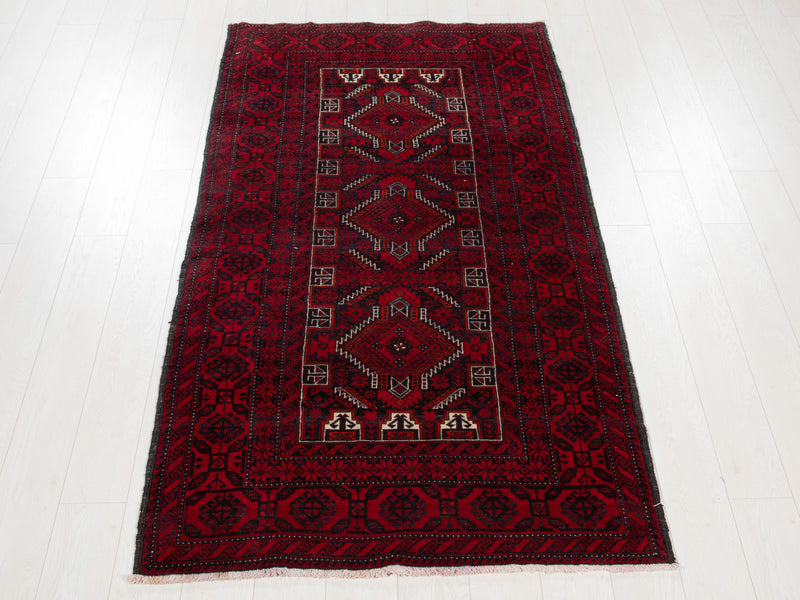 7' 5" x 3' 8" Excellent Hand-Knotted Collectible Vintage Fine Tribal Rug - Yasi & Fara 