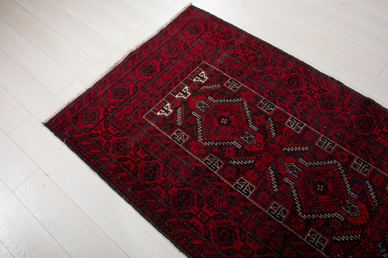 7' 5" x 3' 8" Excellent Hand-Knotted Collectible Vintage Fine Tribal Rug - Yasi & Fara 