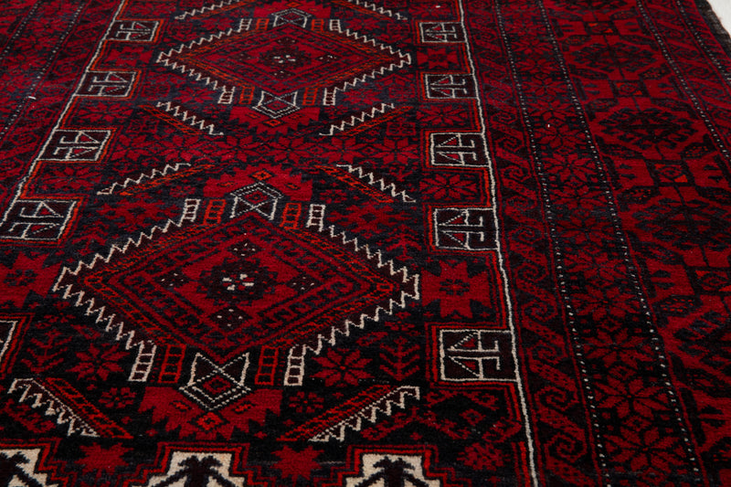 7' 5" x 3' 8" Excellent Hand-Knotted Collectible Vintage Fine Tribal Rug - Yasi & Fara 