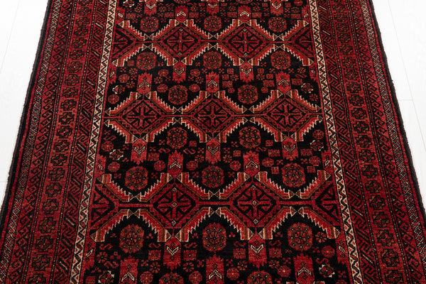6' 10" x 3' 5" Excellent Hand-Knotted Collectible Vintage Fine Tribal Rug - Yasi & Fara 