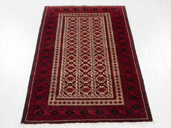 6' 11" x 3' 8" Excellent Hand-Knotted Collectible Vintage Fine Tribal Rug - Yasi & Fara 