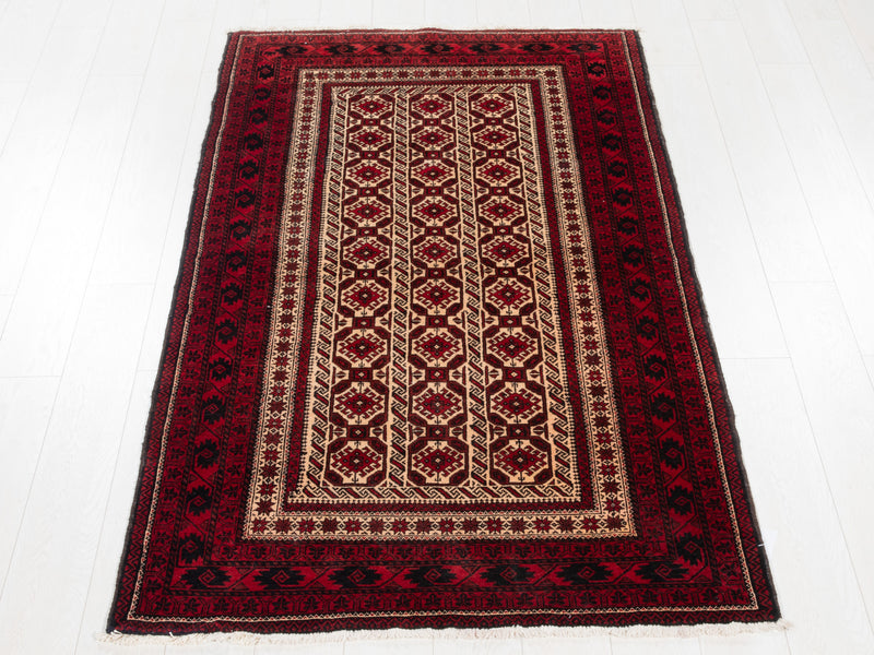 6' 11" x 3' 8" Excellent Hand-Knotted Collectible Vintage Fine Tribal Rug - Yasi & Fara 