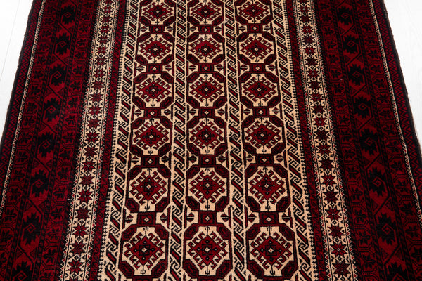 6' 11" x 3' 8" Excellent Hand-Knotted Collectible Vintage Fine Tribal Rug - Yasi & Fara 