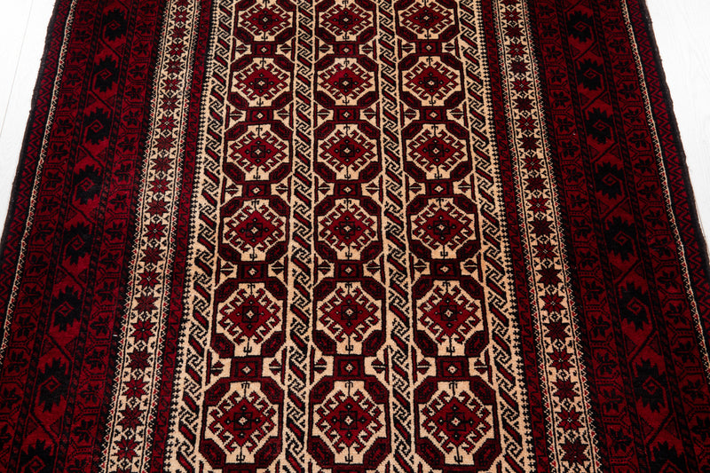 6' 11" x 3' 8" Excellent Hand-Knotted Collectible Vintage Fine Tribal Rug - Yasi & Fara 
