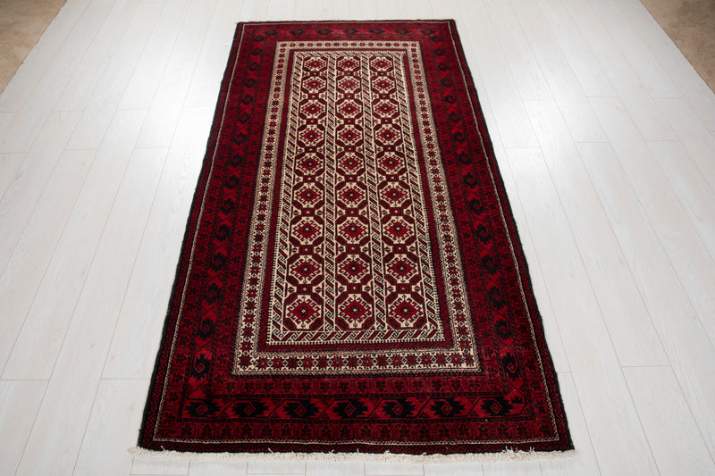 6' 11" x 3' 8" Excellent Hand-Knotted Collectible Vintage Fine Tribal Rug - Yasi & Fara 