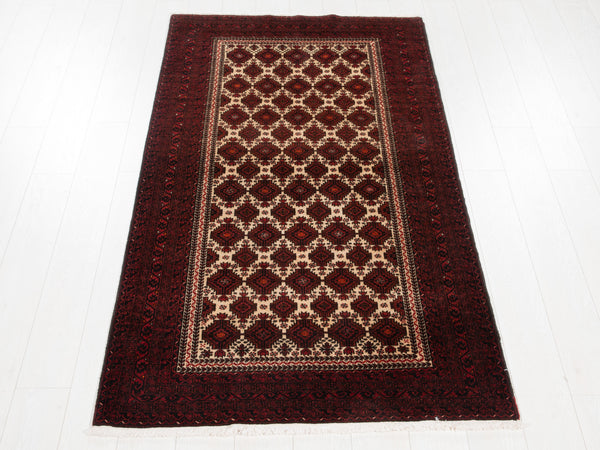6' 11" x 3' 6" Excellent Hand-Knotted Collectible Vintage Fine Tribal Rug - Yasi & Fara 