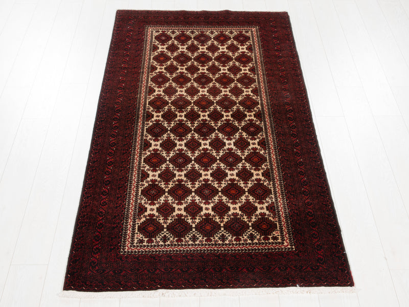 6' 11" x 3' 6" Excellent Hand-Knotted Collectible Vintage Fine Tribal Rug - Yasi & Fara 
