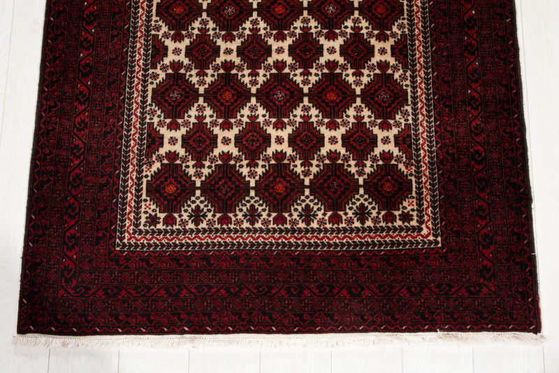 6' 11" x 3' 6" Excellent Hand-Knotted Collectible Vintage Fine Tribal Rug - Yasi & Fara 