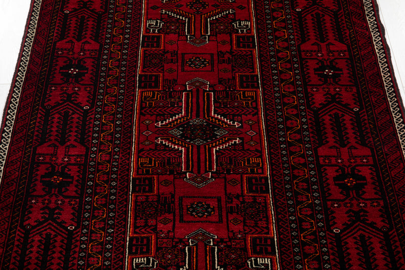 6' 6" x 3' 5" Excellent Hand-Knotted Vintage Collectible Fine Tribal Rug - Yasi & Fara 