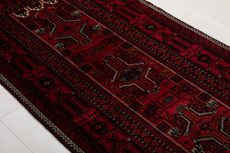 6' 6" x 3' 5" Excellent Hand-Knotted Vintage Collectible Fine Tribal Rug - Yasi & Fara 