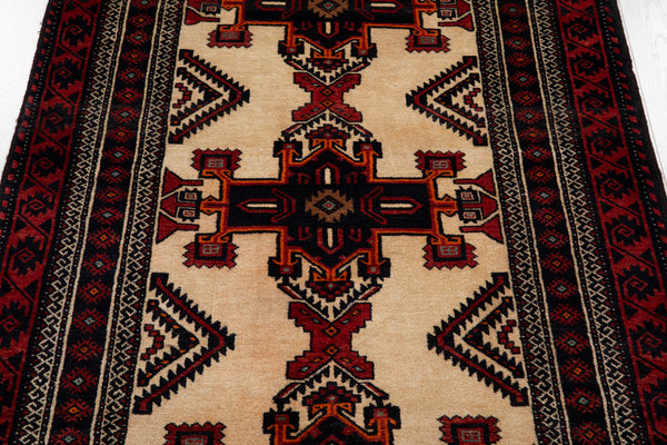 6' 3" x 3' 5" Excellent Hand-Knotted Collectible Vintage Fine Tribal Rug - Yasi & Fara 