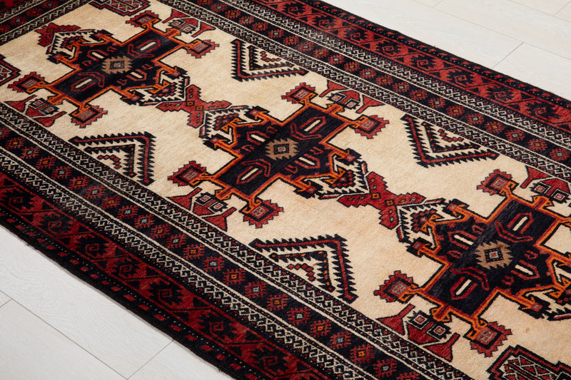 6' 3" x 3' 5" Excellent Hand-Knotted Collectible Vintage Fine Tribal Rug - Yasi & Fara 