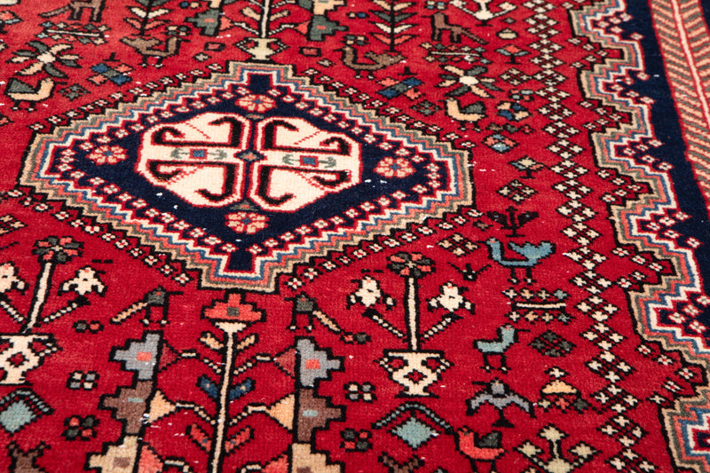 9' 5" x 3' 5" Excellent Hand-Knotted Vintage Tribal Runner Rug - Yasi & Fara 