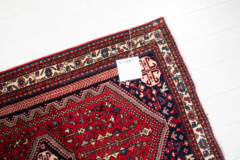 9' 5" x 3' 5" Excellent Hand-Knotted Vintage Tribal Runner Rug - Yasi & Fara 