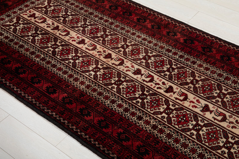 6' 8" x 3' 6" Excellent Hand-Knotted Collectible Vintage Fine Tribal Rug - Yasi & Fara 
